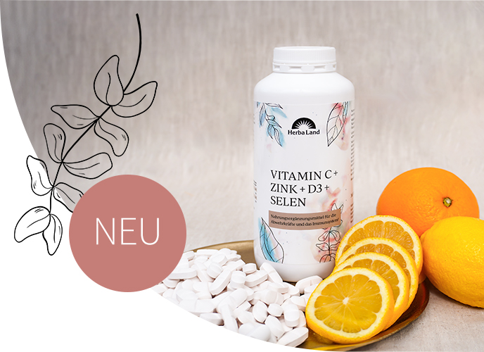 Herbaland Vitamin C Zink D3 Selen Tabletten